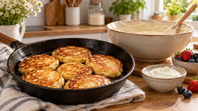 Как приготовить оладьи